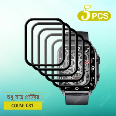 Colmi C81 Full Coverage Plastic Screen Protector Premium Smartwatch Protection